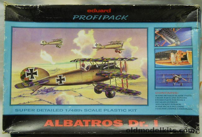 Eduard 1/48 Albatros DR-1 With Metal and Photoetched Details - (DR.1), 8037 plastic model kit